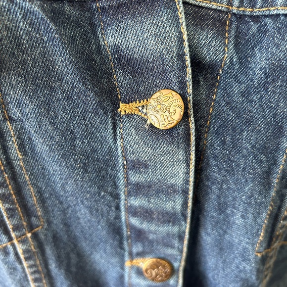 NorthStyle Blue Denim Longline Coat - Picture 3 of 5